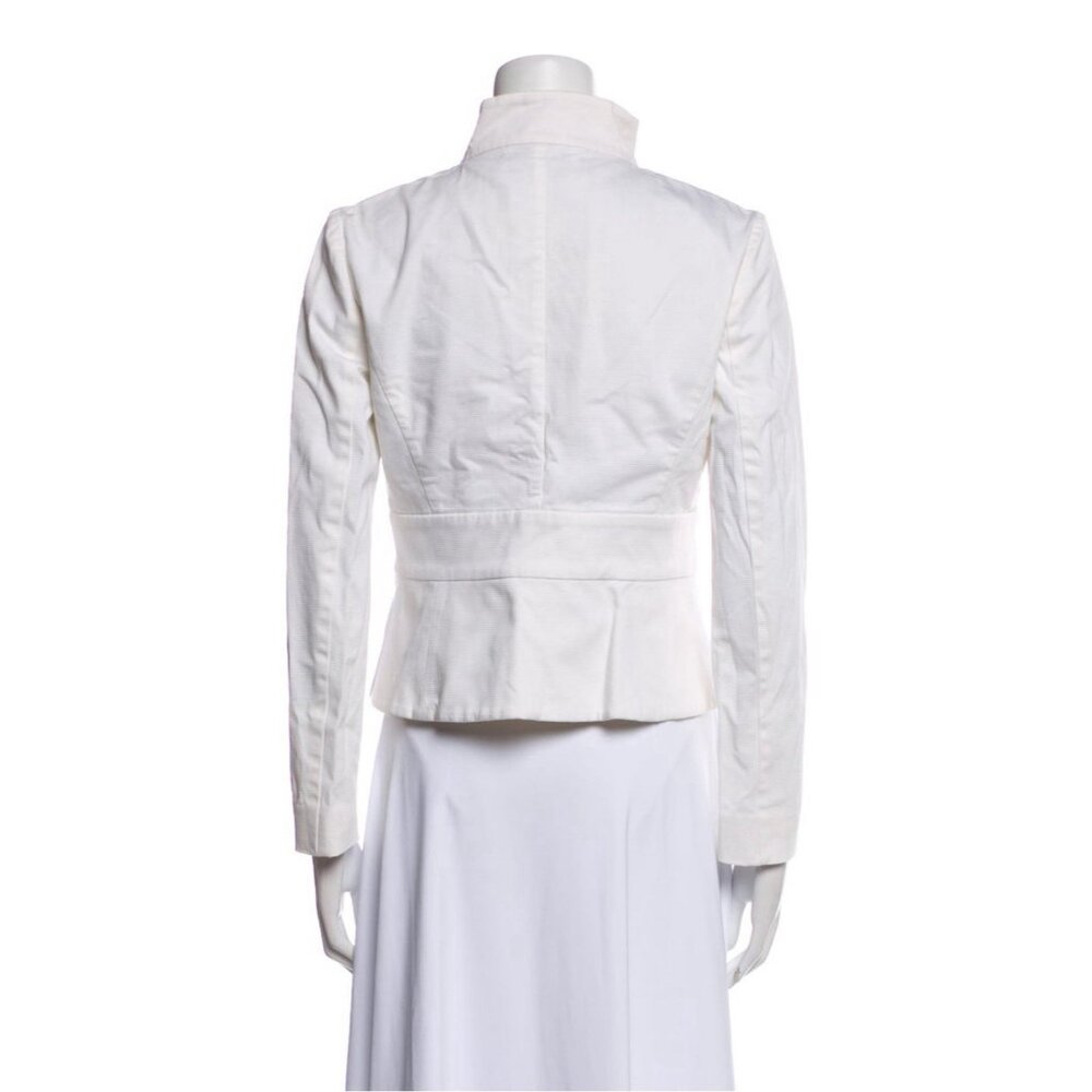 Valentino Authentic Solid White Sleeve Blazer Jac… - image 3